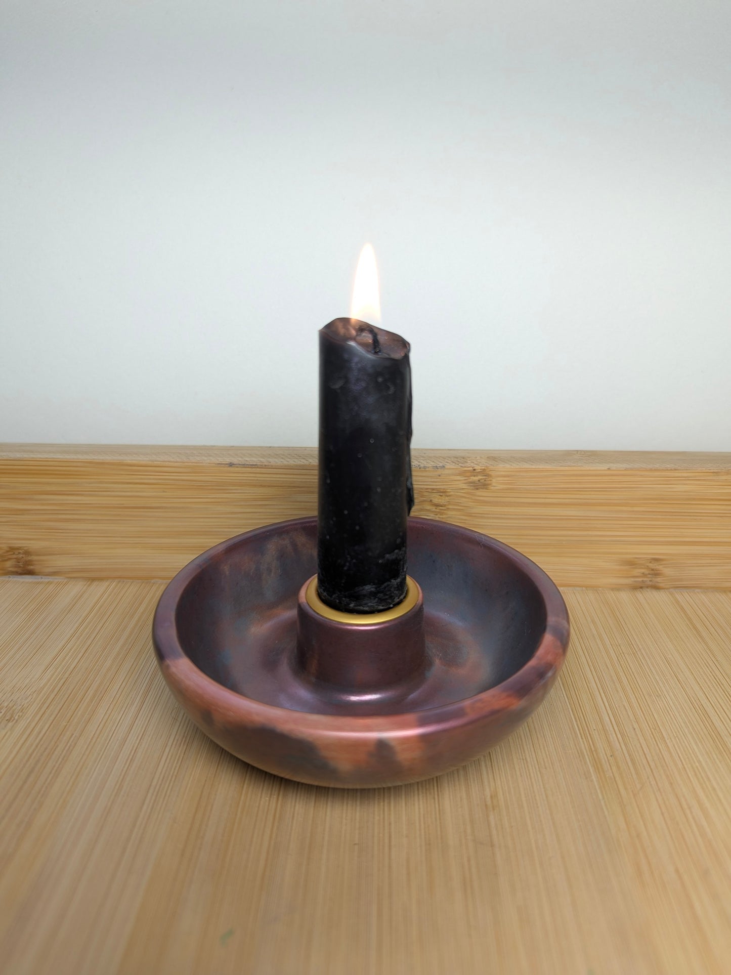 Handcrafted Ritual Candle Bowls Unique Abstract Design for Spiritual Practices Cast from Eco Friendly Jesmonite Material