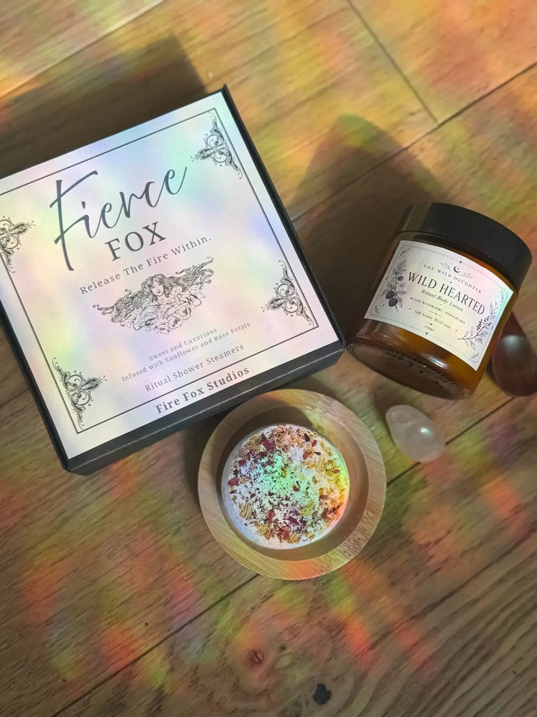 Fierce Fox & Wild Hearted Ritual Gift Set with Shower Steamers & Body Cream - Limited Edition Confidence and Self-Love Collection