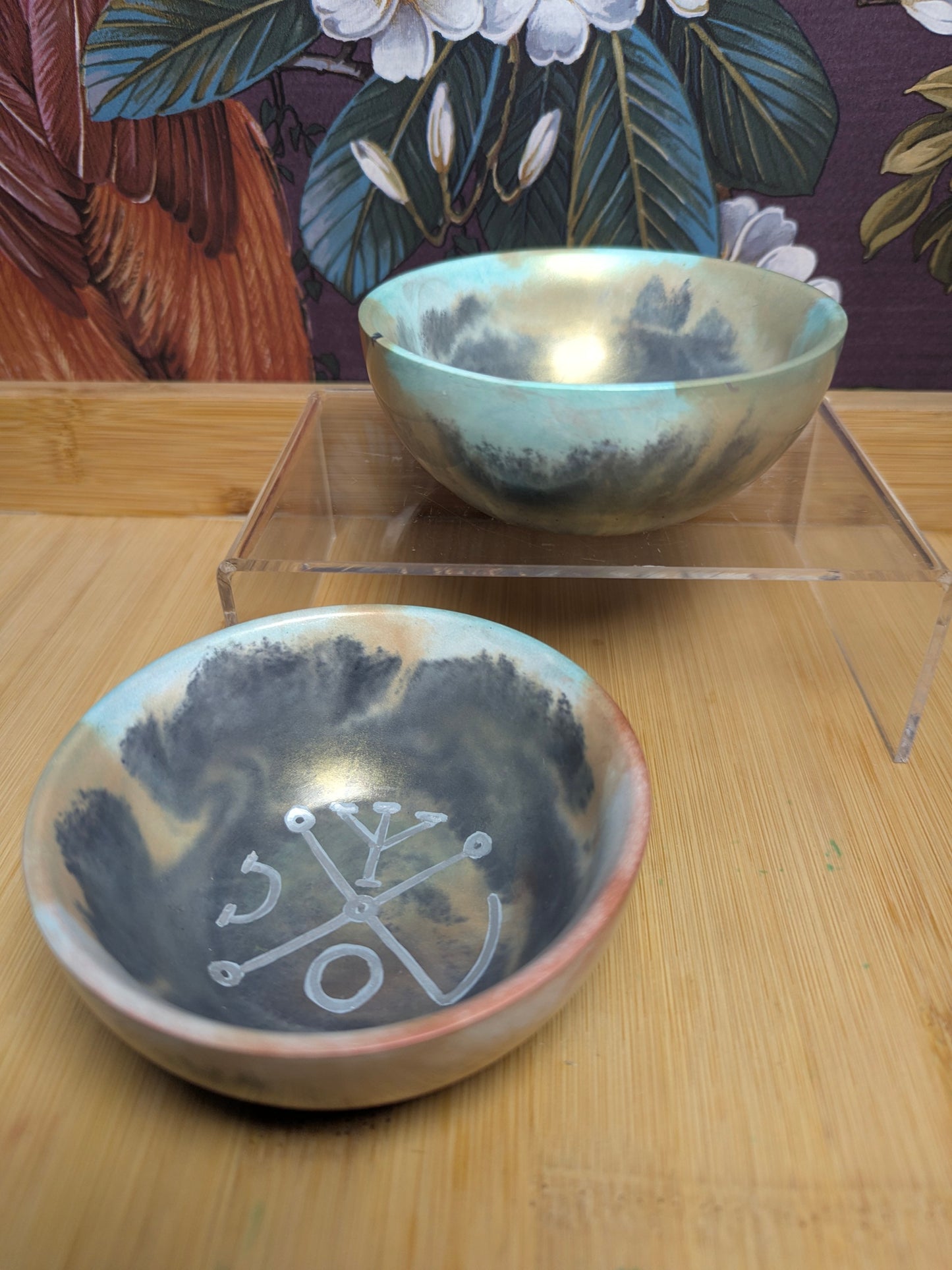 Hekate’s Wheel & Venus Sigil Offering Bowls Handmade Jesmonite Altar Dishes Choose Your Design Pagan Ritual Decor for Rituals