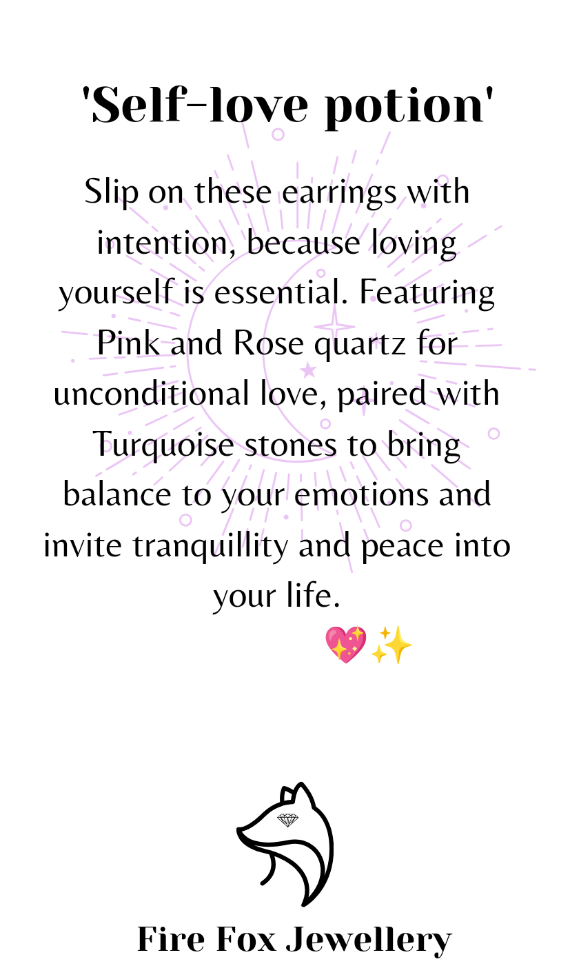 Self-Love Potion. Raw Brass Celestial Earrings