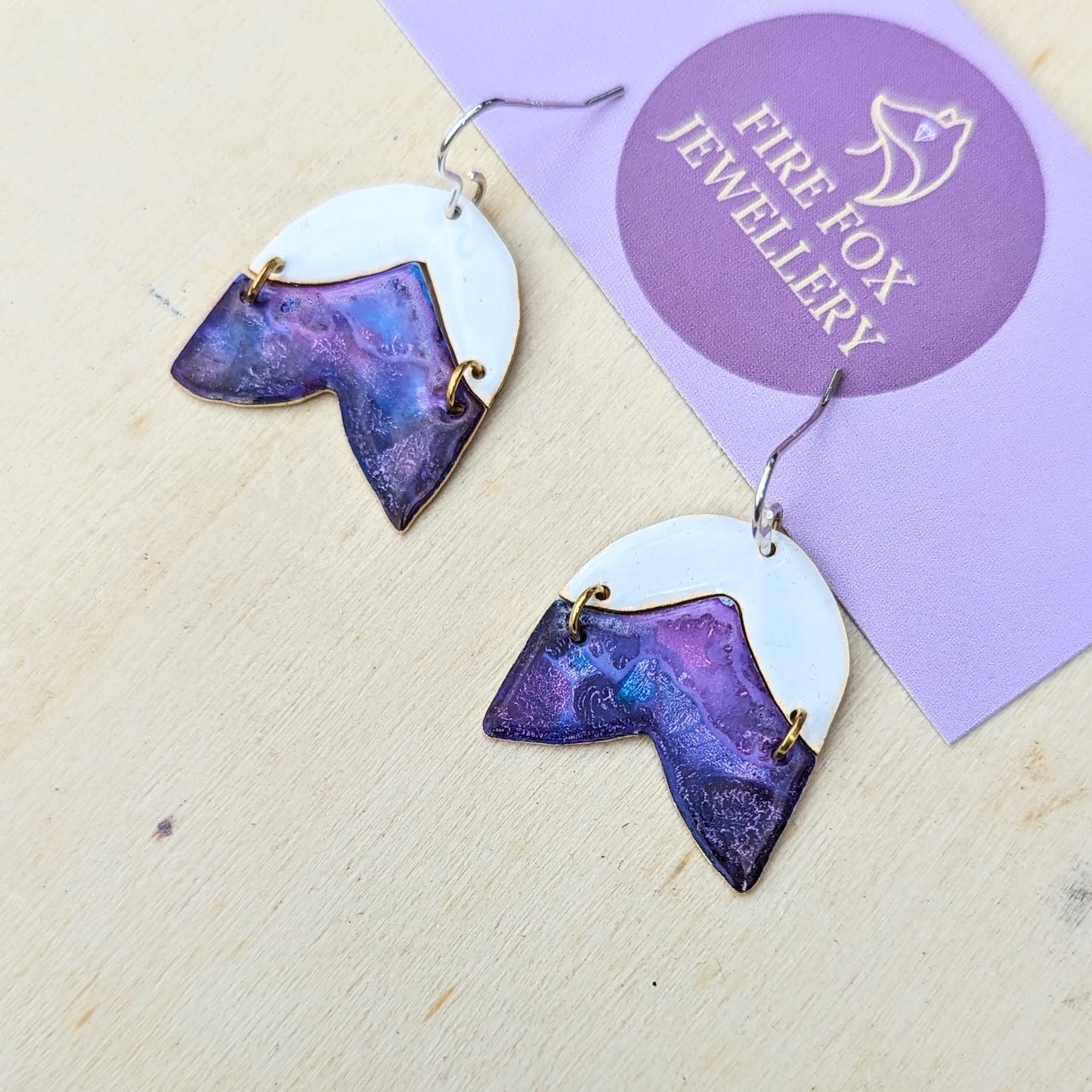 Purple Tulip Earrings