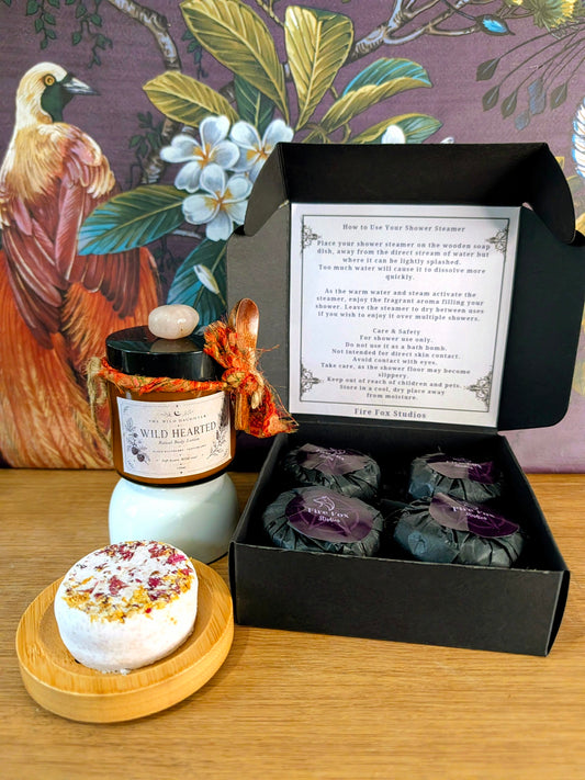 Fierce Fox & Wild Hearted Ritual Gift Set with Shower Steamers & Body Cream - Limited Edition Confidence and Self-Love Collection
