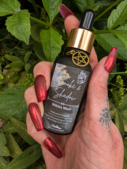 Smoke & Shadow Witch's Ward | Protection & Banishing Ritual Oil