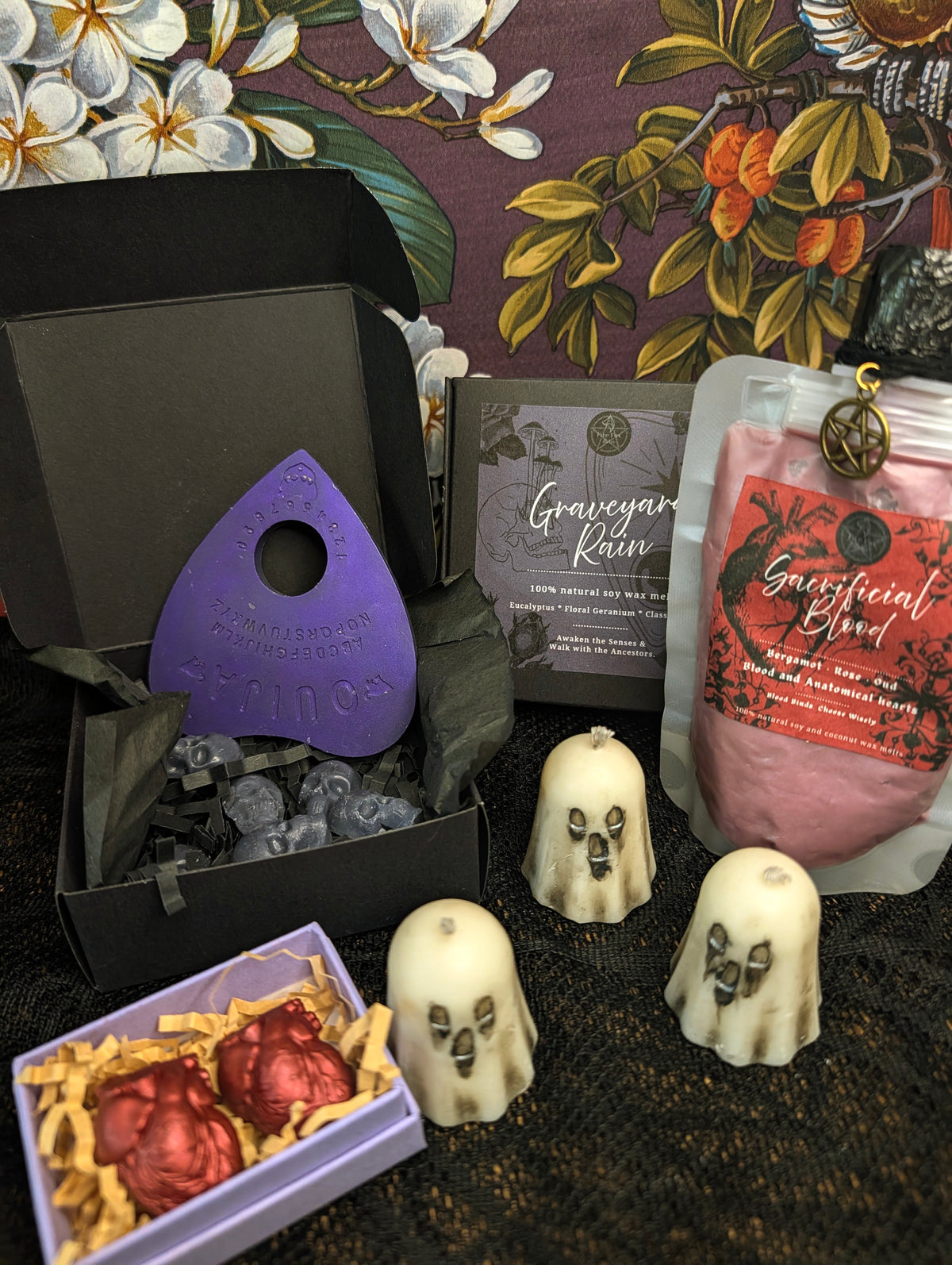 Wake the Dead Samhain Ritual Box Witchcraft Ritual Gift Box Candles, Incense, Ritual Oils, Wax Melts & Altar Tools. Halloween,