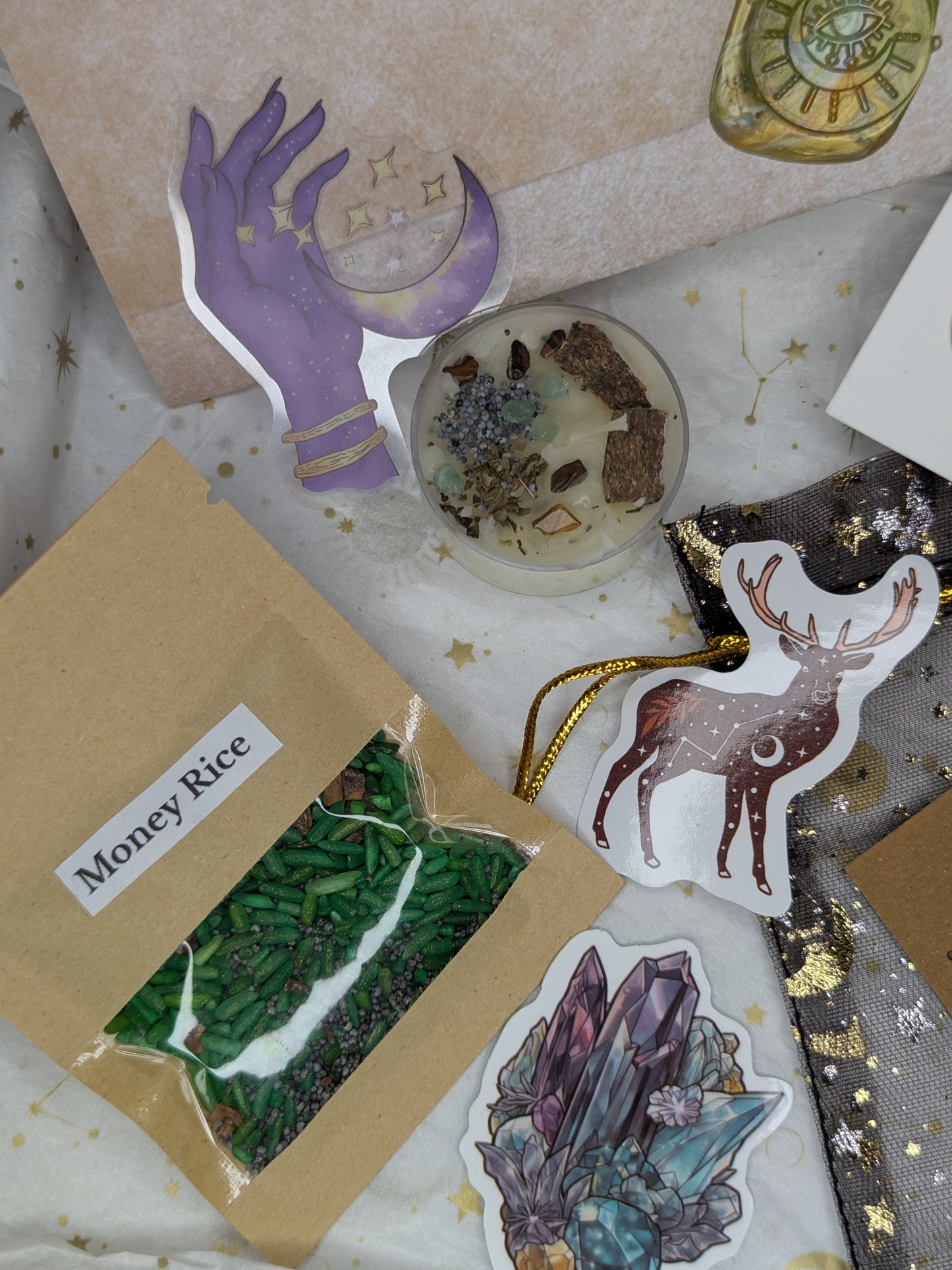 💚 Green Abundance Jewellery Ritual Set