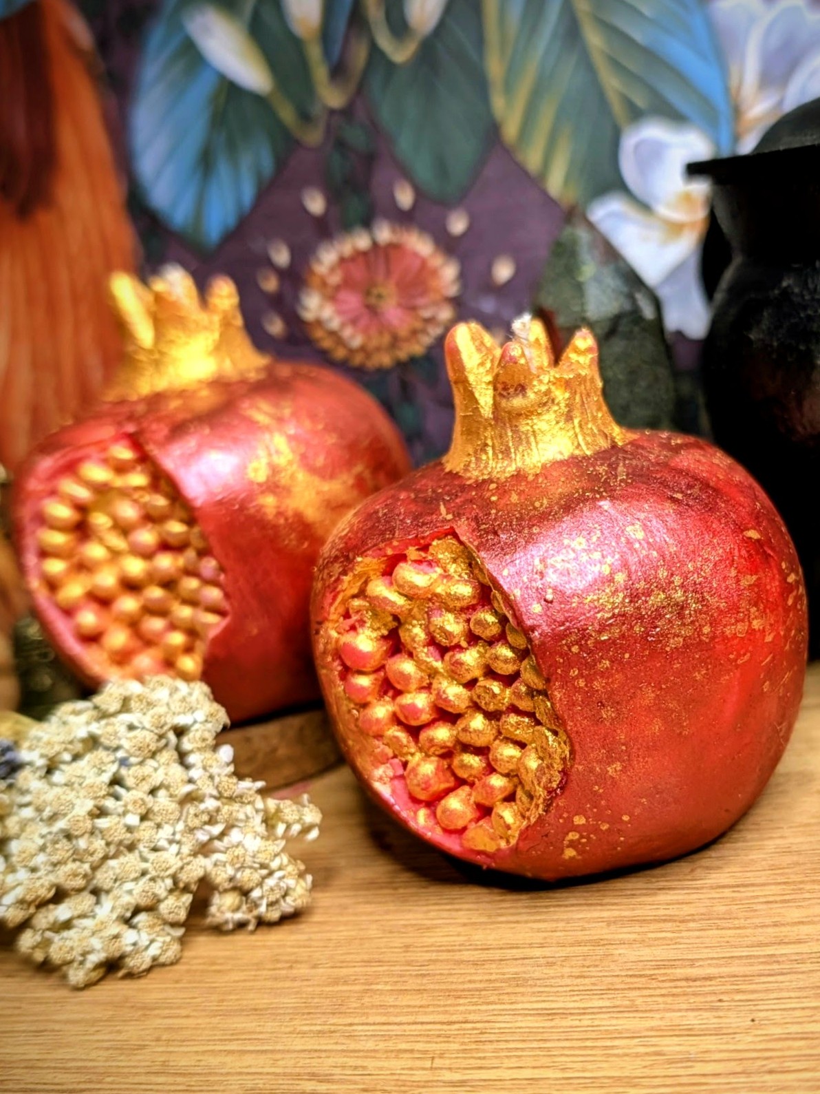 Persephone’s Descent, Pomegranate Candle  Pomegranate Noir, 130g Handmade Ritual Candle
