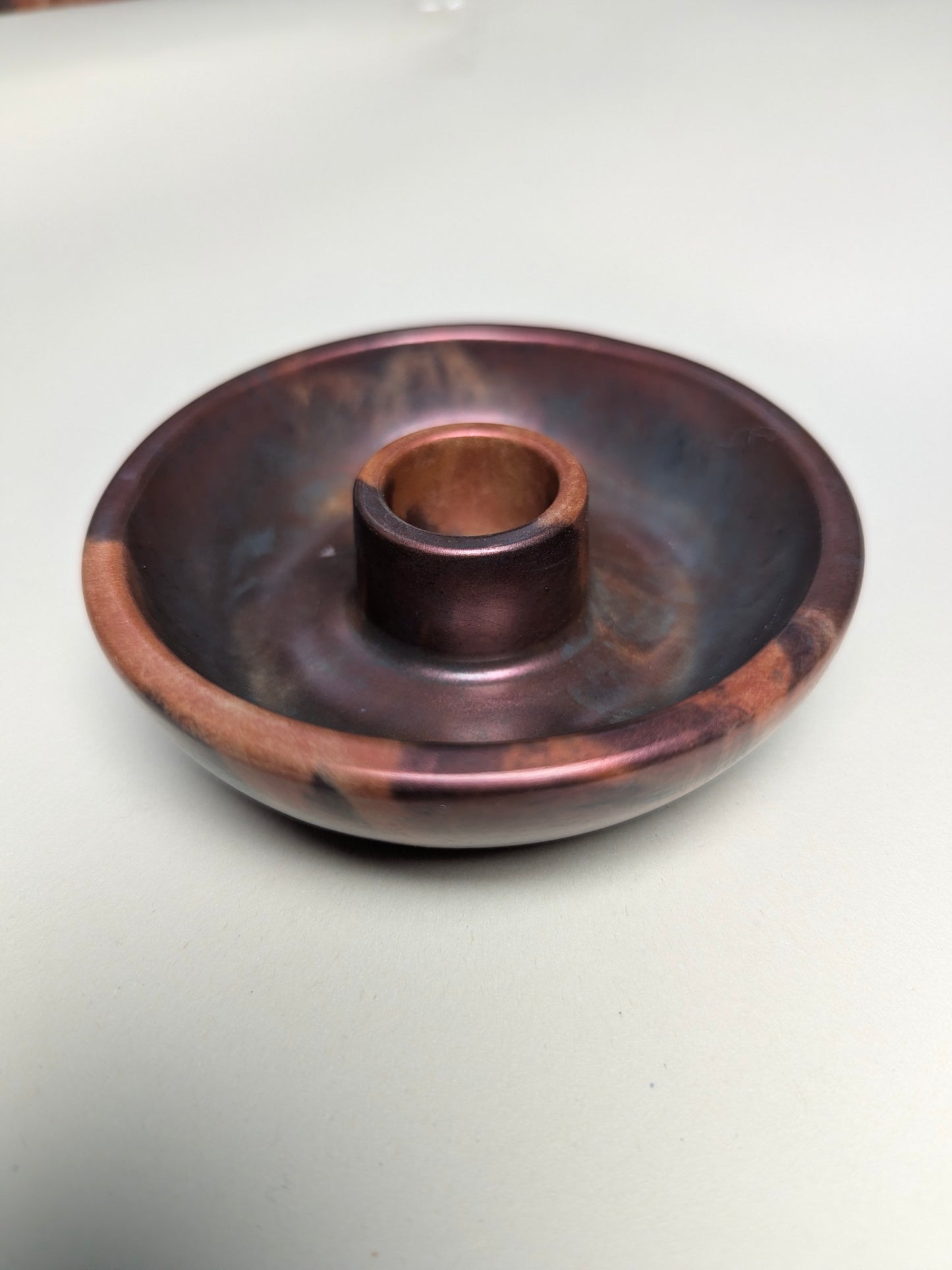 Handcrafted Ritual Candle Bowls Unique Abstract Design for Spiritual Practices Cast from Eco Friendly Jesmonite Material