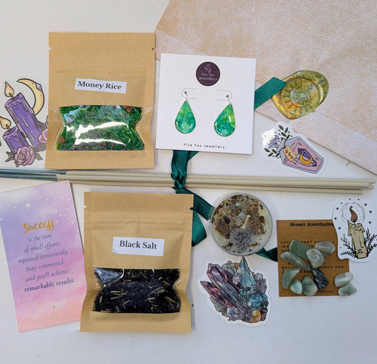 💚 Green Abundance Jewellery Ritual Set