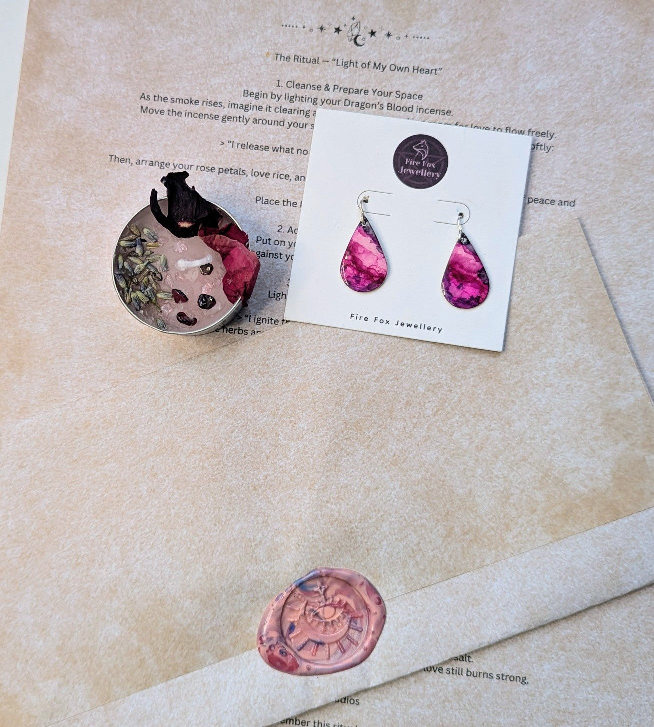 💖 Pink Self-Love Jewellery Ritual Set