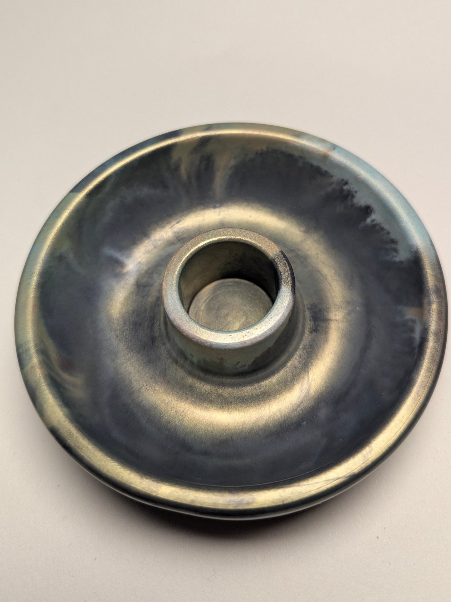 Handcrafted Ritual Candle Bowls Unique Abstract Design for Spiritual Practices Cast from Eco Friendly Jesmonite Material