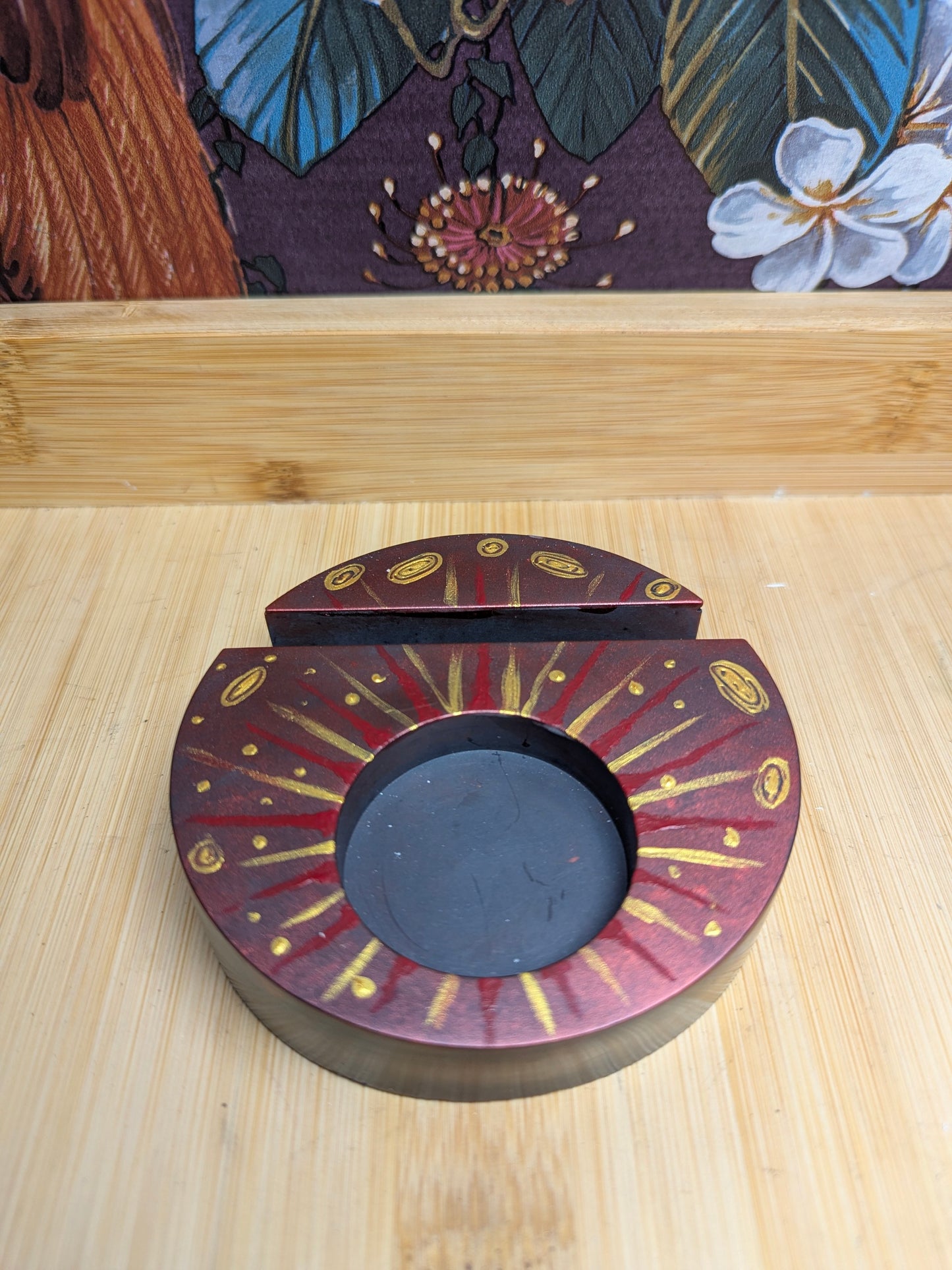Celestial Flame Tarot & Tea Light Holder