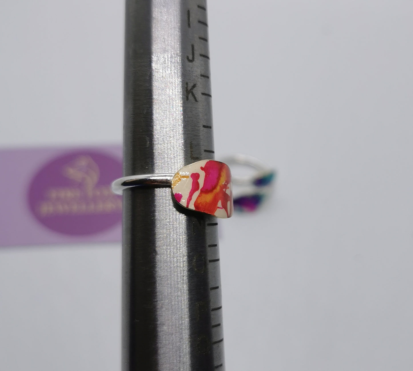 Sweet Plum and Butterscotch Sterling Silver Ring. spring and summer jewellery trends