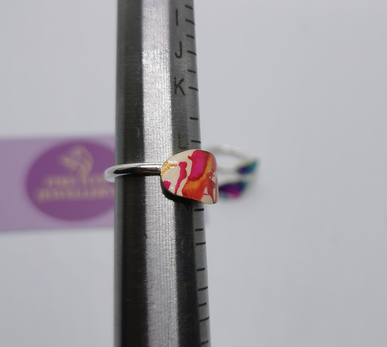 Sweet Plum and Butterscotch Sterling Silver Ring. spring and summer jewellery trends