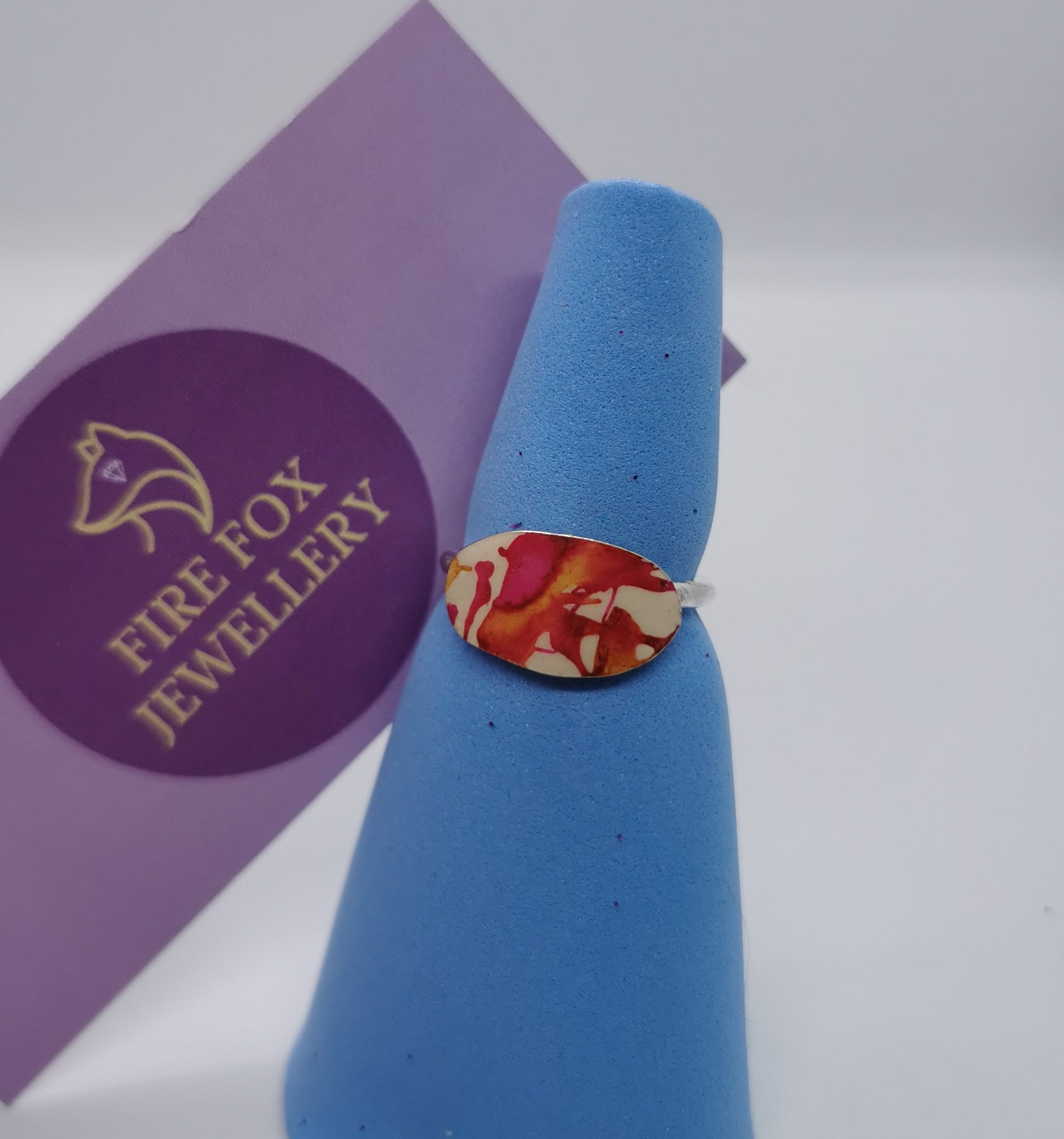 Sweet Plum and Butterscotch Sterling Silver Ring. spring and summer jewellery trends