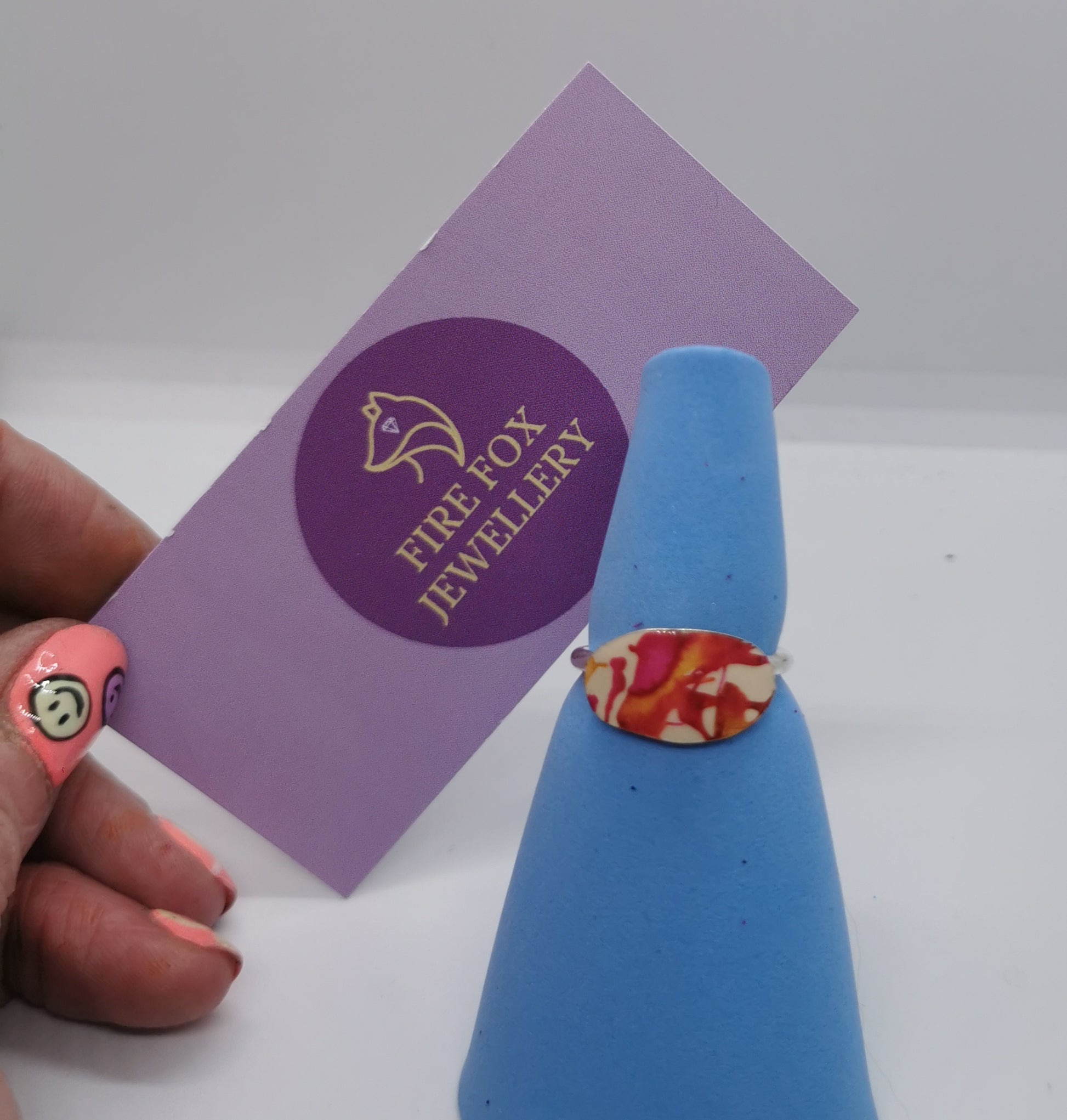 Sweet Plum and Butterscotch Sterling Silver Ring. spring and summer jewellery trends